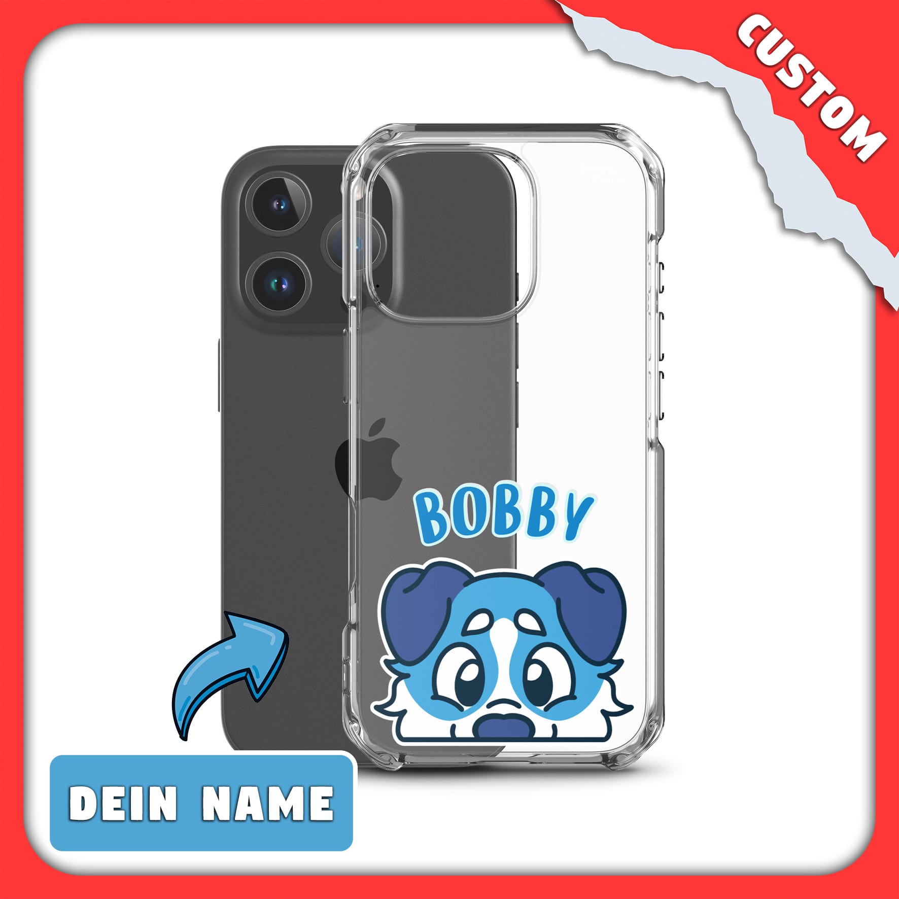 SnugglePlanet | PeekPuppy / Custom-Name | iPhone Hülle