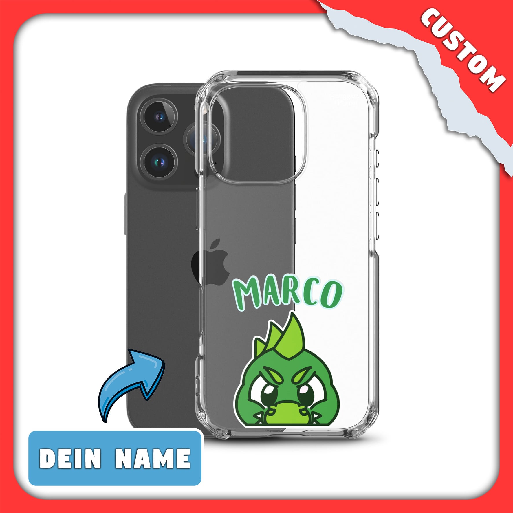 SnugglePlanet | PeekDino / Custom-Name | iPhone Hülle