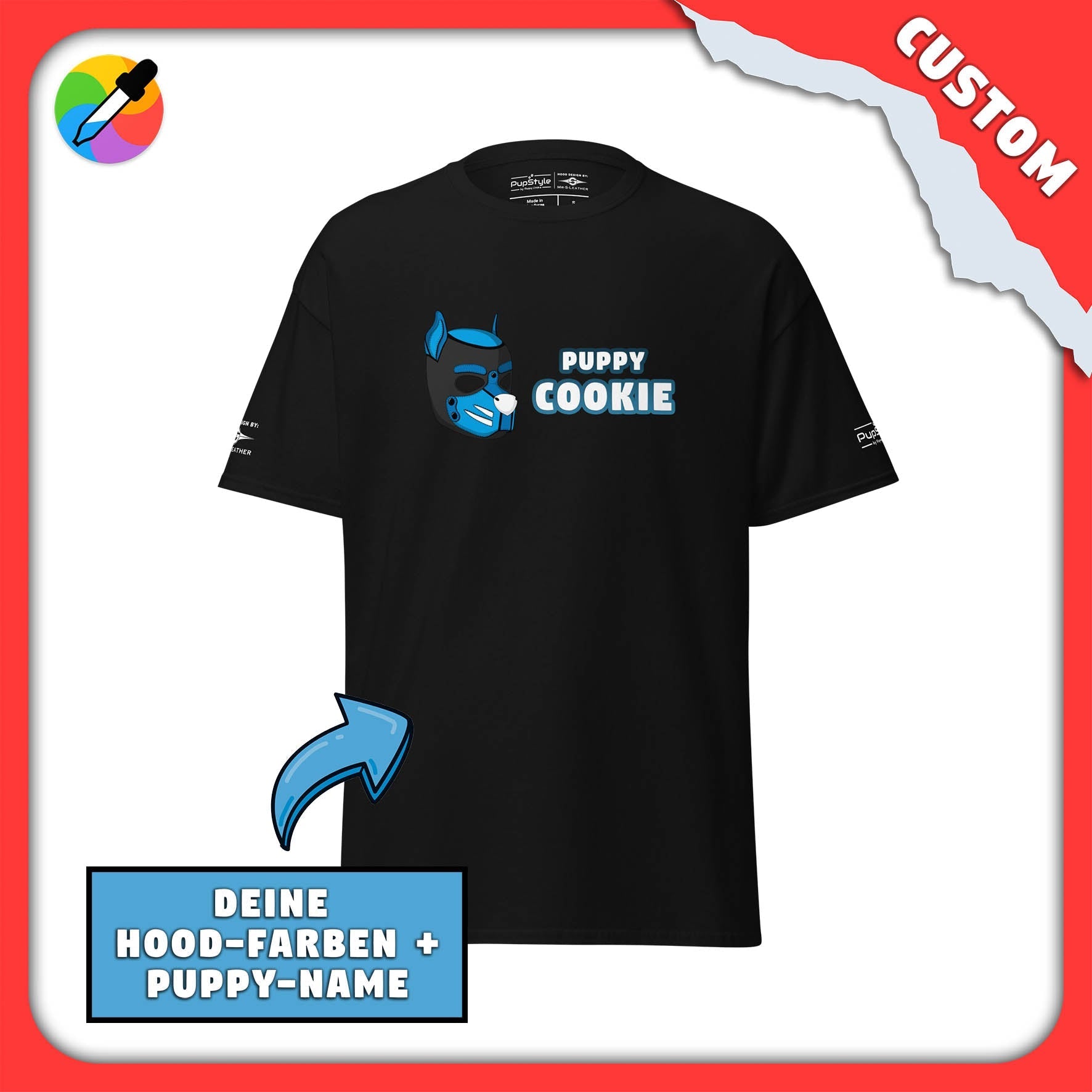 PupStyle + Mr - S - Leather | Custom Hood - Design | T-Shirt - PupStyle