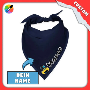 PupStyle + SchwuZ | Custom-Name / Puppy Duck | Premium Bandana PupStyle + SchwuZ