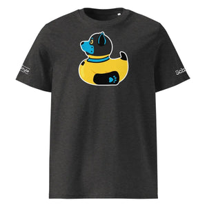 PupStyle + SchwuZ | Puppy Duck / Blue | T-Shirt Dark Heather Grey PupStyle