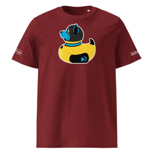 PupStyle + SchwuZ | Puppy Duck / Blue | T-Shirt Burgundy PupStyle