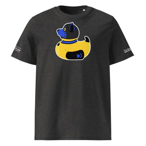PupStyle + SchwuZ | Puppy Duck / Dark Blue | T-Shirt Dark Heather Grey PupStyle