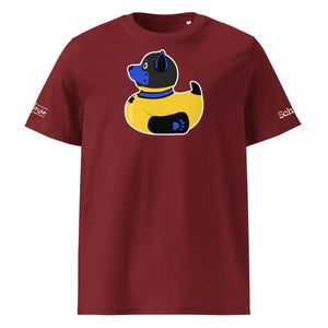 PupStyle + SchwuZ | Puppy Duck / Dark Blue | T-Shirt Burgundy PupStyle