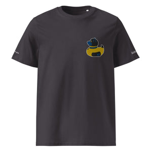 PupStyle + SchwuZ | Puppy Duck / Dark Blue | T-Shirt bestickt Anthracite PupStyle + SchwuZ