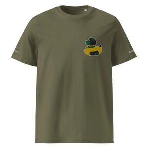 PupStyle + SchwuZ | Puppy Duck / Dark Green | T-Shirt bestickt Khaki PupStyle + SchwuZ