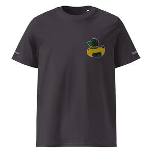 PupStyle + SchwuZ | Puppy Duck / Dark Green | T-Shirt bestickt Anthracite PupStyle + SchwuZ