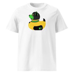 PupStyle + SchwuZ | Puppy Duck / Green | T-Shirt White PupStyle