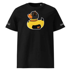 PupStyle + SchwuZ | Puppy Duck / Orange | T-Shirt Black PupStyle