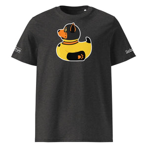 PupStyle + SchwuZ | Puppy Duck / Orange | T-Shirt Dark Heather Grey PupStyle