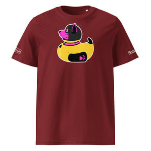 PupStyle + SchwuZ | Puppy Duck / Pink | T-Shirt Burgundy PupStyle