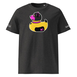 PupStyle + SchwuZ | Puppy Duck / Pink | T-Shirt Dark Heather Grey PupStyle