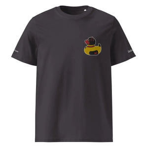 PupStyle + SchwuZ | Puppy Duck / Red | T-Shirt bestickt Anthracite PupStyle + SchwuZ
