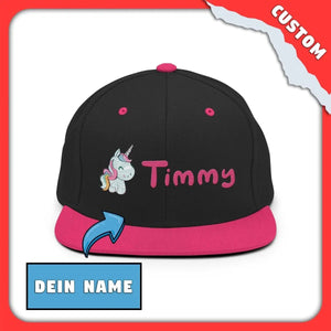 SnugglePlanet | Custom-Name / Unicorn | Snapback Cap