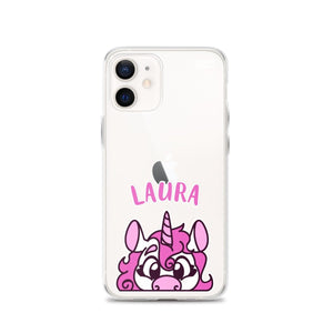 SnugglePlanet | PeekUnicorn / Custom-Name | iPhone Hülle iPhone 12 SnugglePlanet