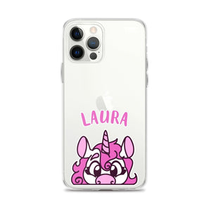 SnugglePlanet | PeekUnicorn / Custom-Name | iPhone Hülle iPhone 12 Pro Max SnugglePlanet