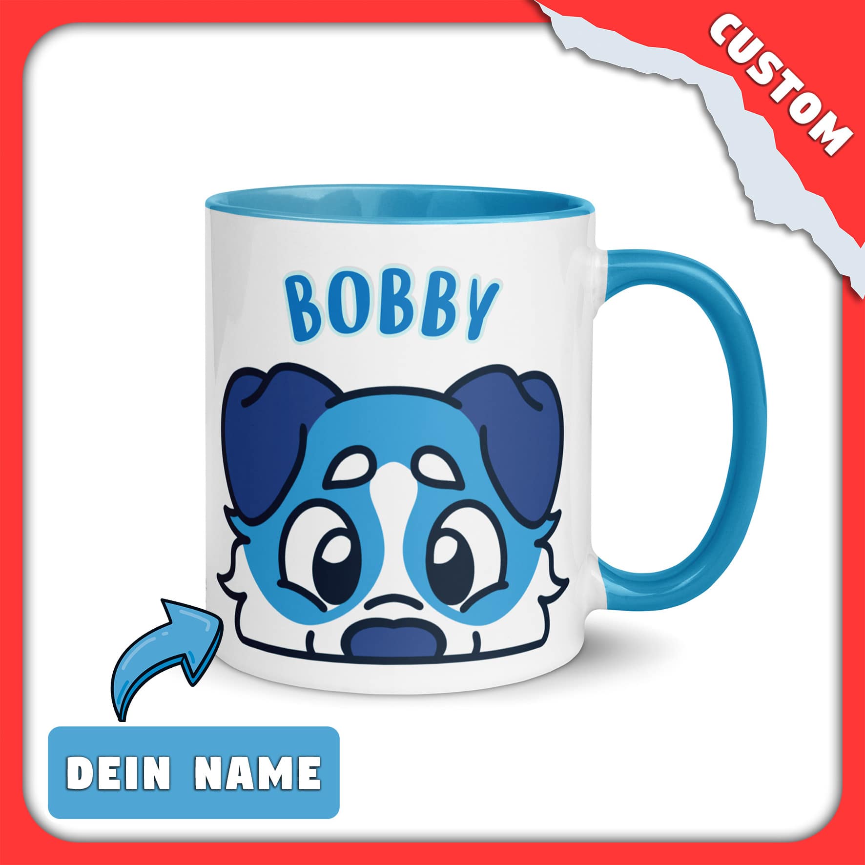 SnugglePlanet | PeekPuppy / Custom-Name | Tasse