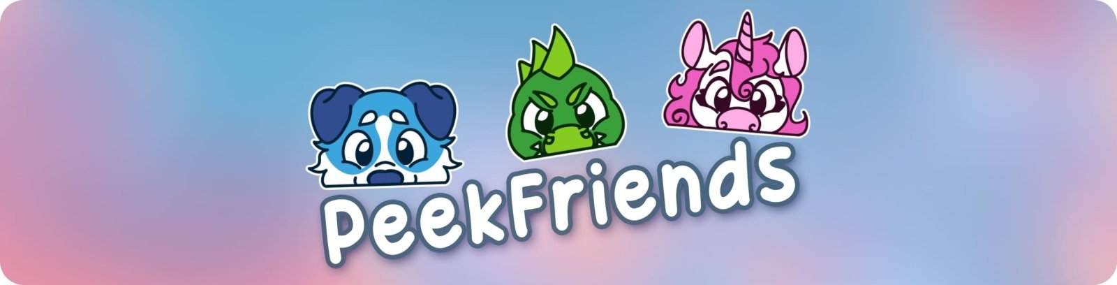 PeekFriends – Puppy, Dino & Unicorn von SnugglePlanet