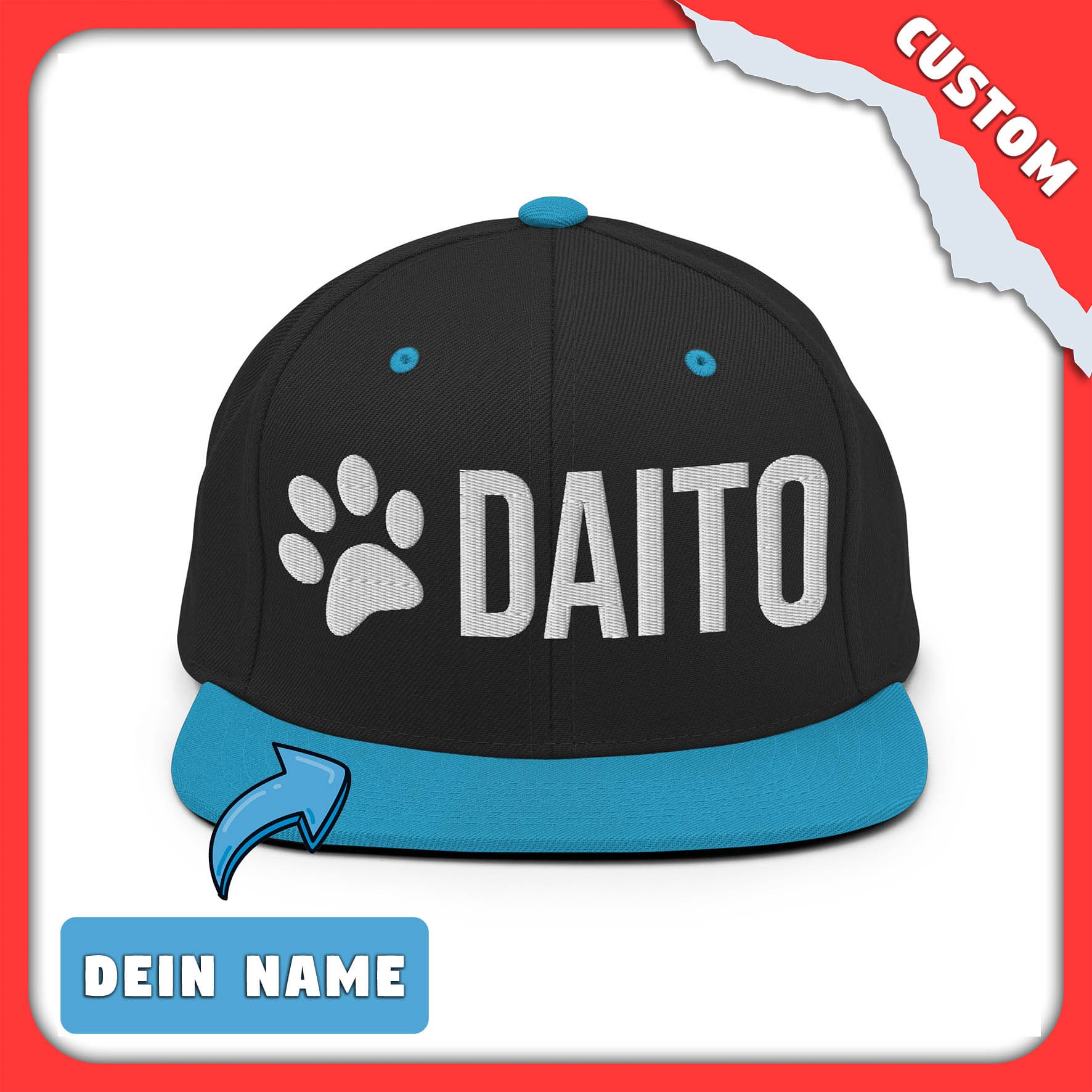 PupStyle | Custom-Name / Paws | Snapback Cap PupStyle