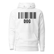 PupStyle | KinkCode DOG / Weiß | Hoodie Schwarz PupStyle