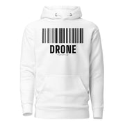 PupStyle | KinkCode DRONE | Hoodie Weiß Schwarz PupStyle