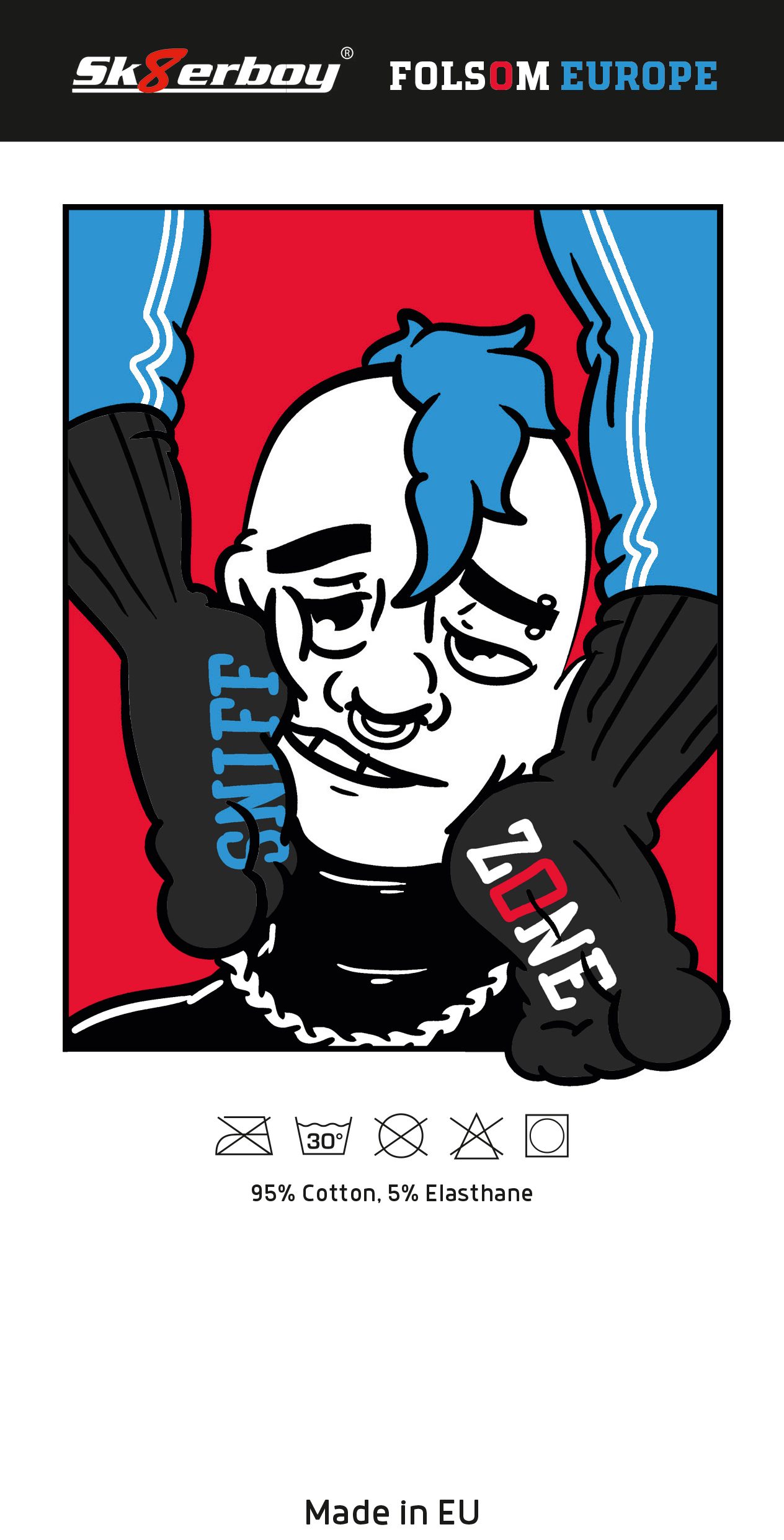 FOLSOM EUROPE x Sk8erboy® SNIFF ZONE Socks schwarz