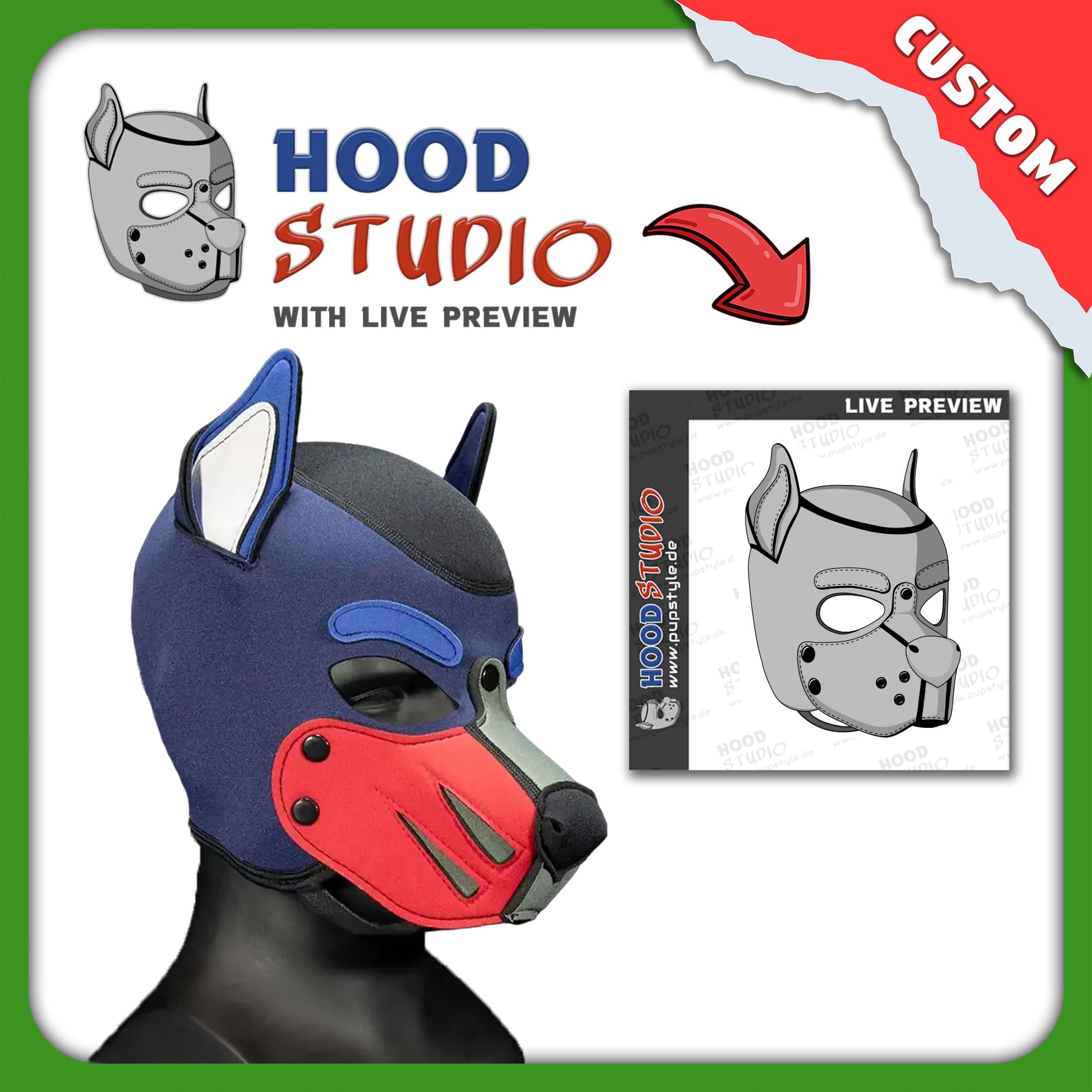 Mr-S-Leather | Custom Neo Mutt Hood | Hood-Studio Editor Mr-S-Leather