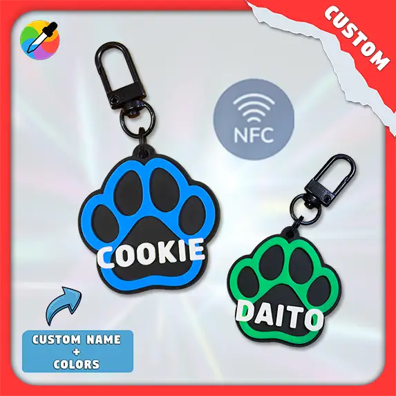 PupStyle | Custom-Name / ColorPaw | Pfoten-Anhänger