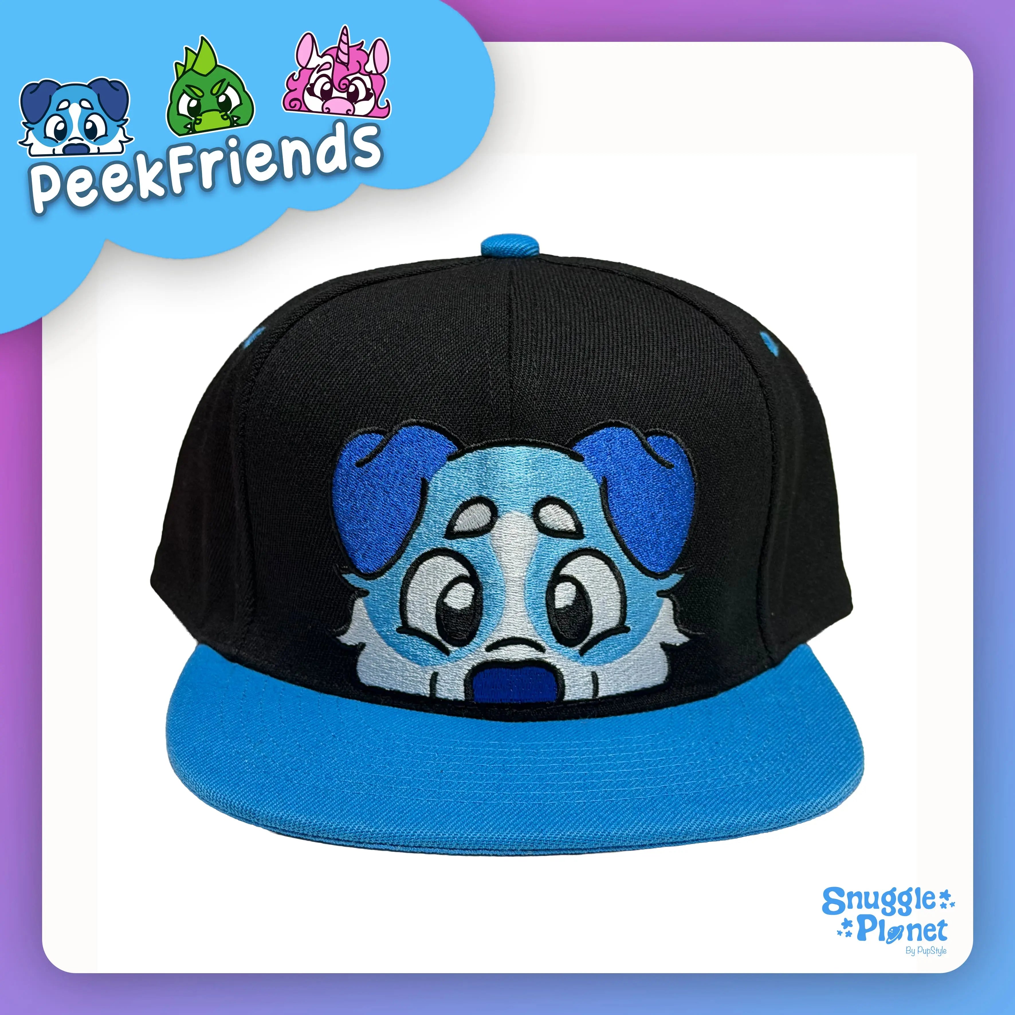 SnugglePlanet | PeekFriends | Snapback Cap Peek Puppy SnugglePlanet