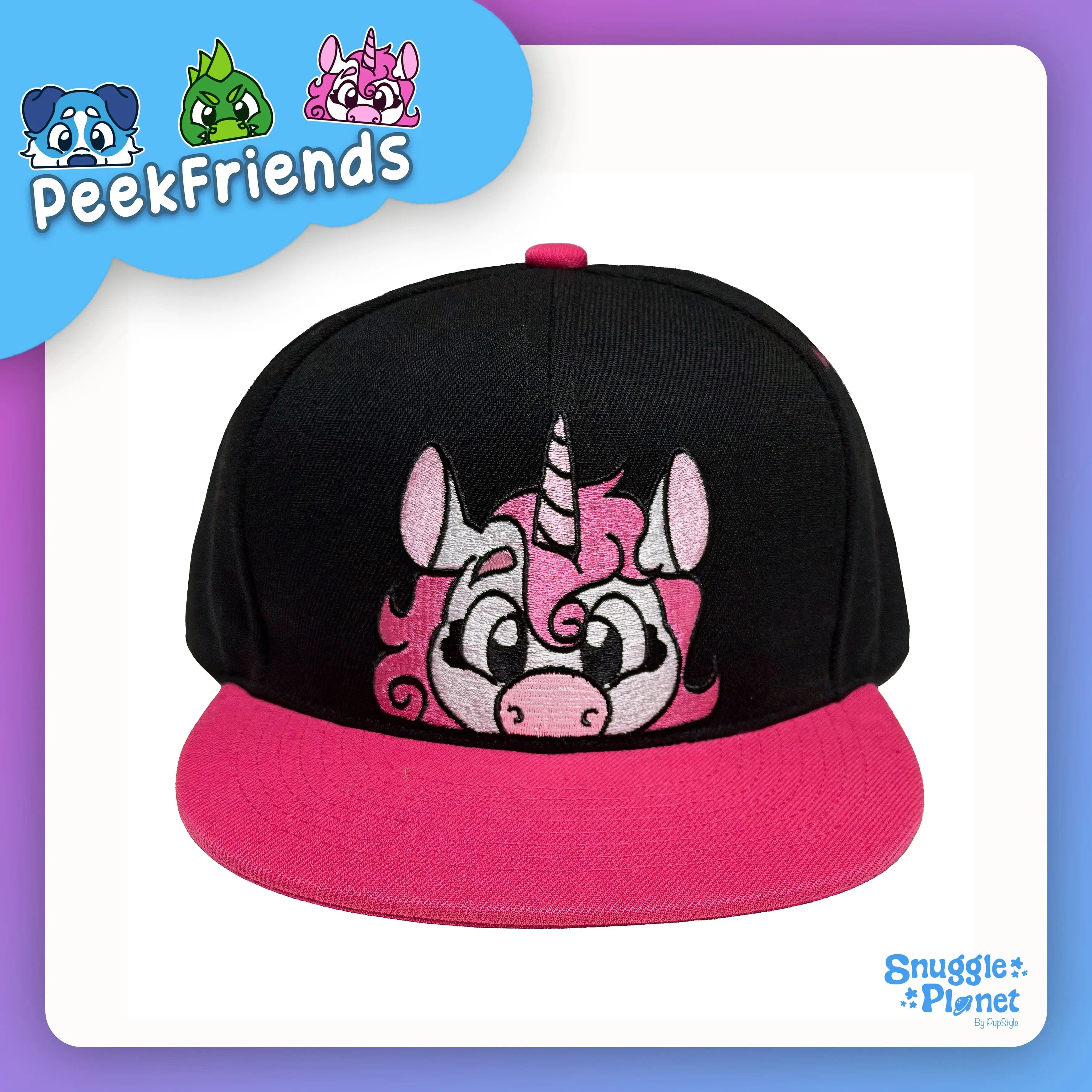 SnugglePlanet | PeekFriends | Snapback Cap Peek Unicorn SnugglePlanet