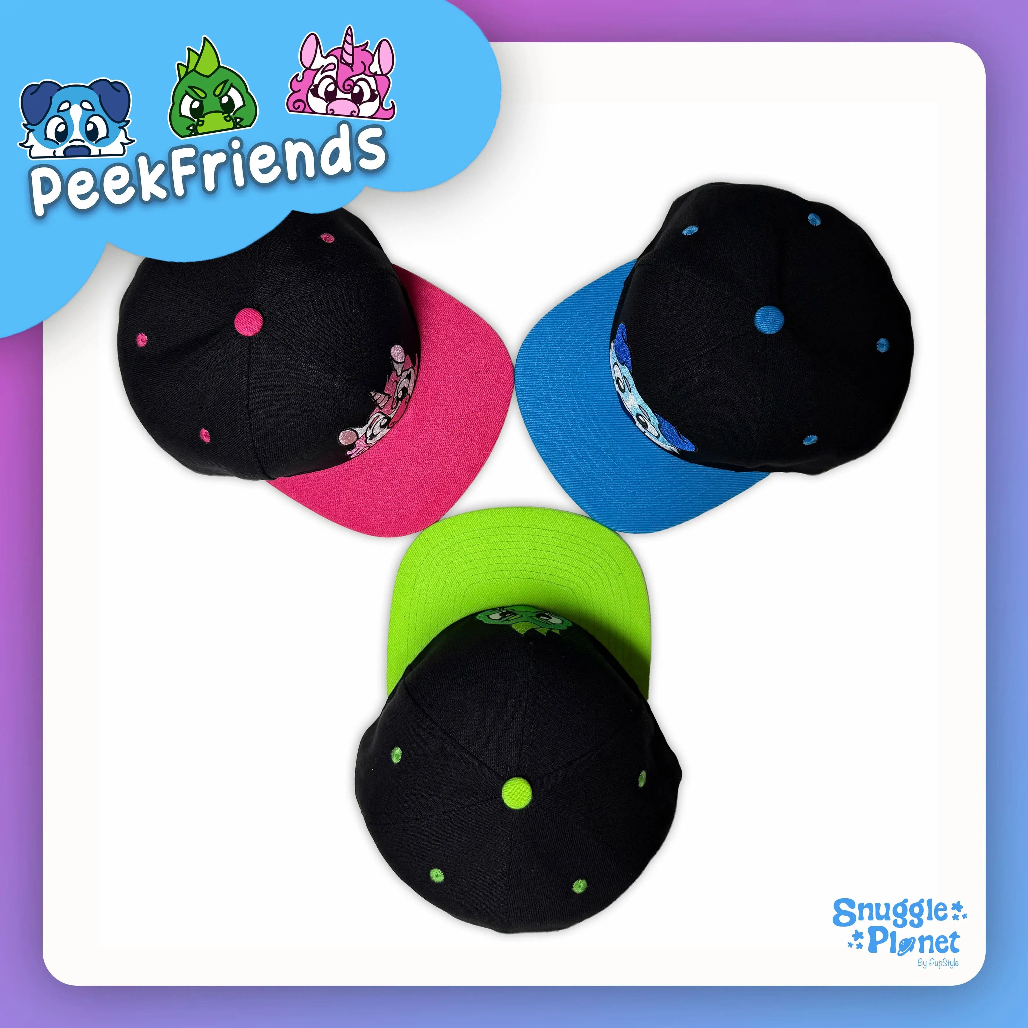 SnugglePlanet | PeekFriends | Snapback Cap SnugglePlanet