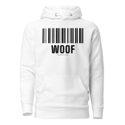 PupStyle | KinkCode WOOF / Weiß | Hoodie Schwarz PupStyle