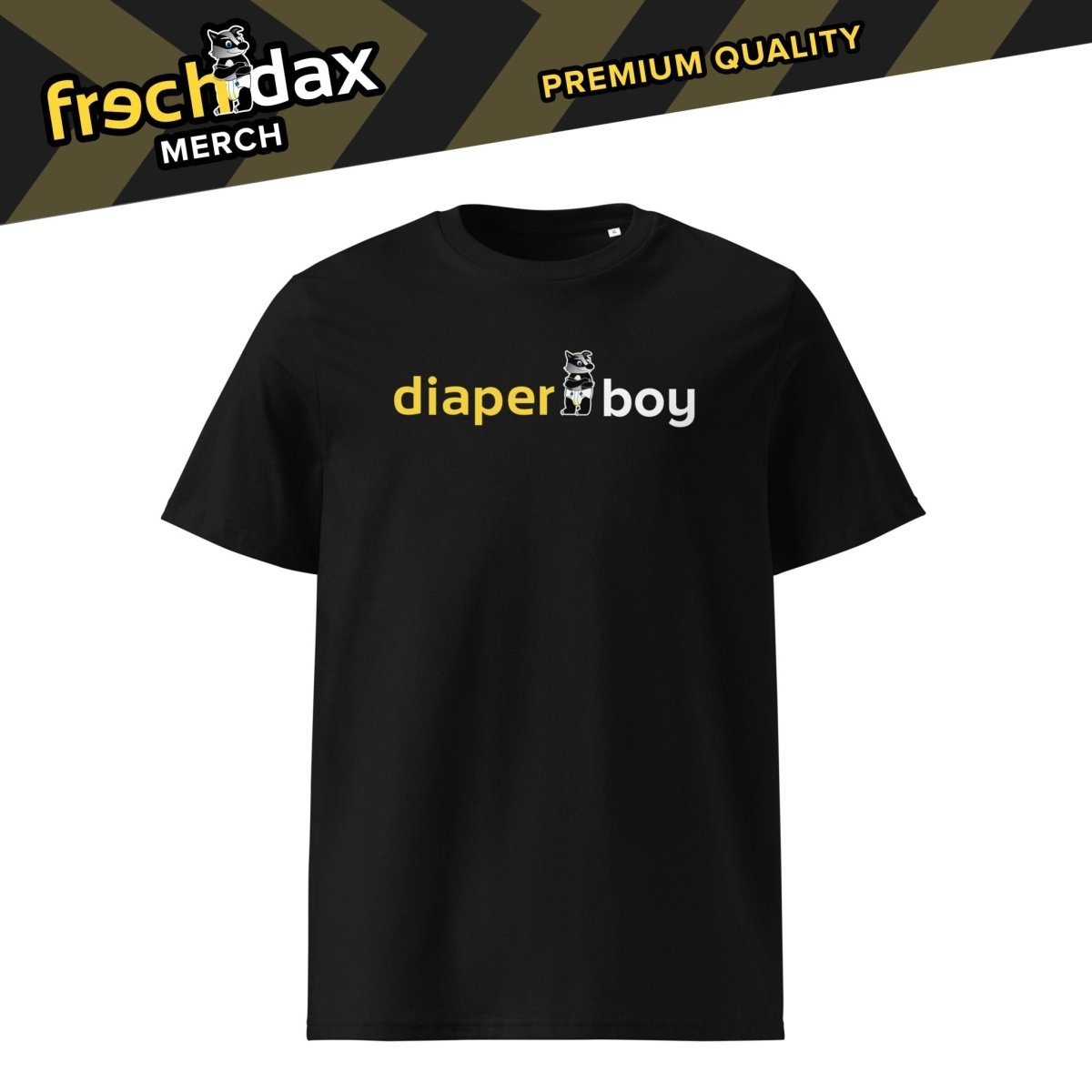Frechdax | Diaper Boy | T-Shirt Schwarz frechdax