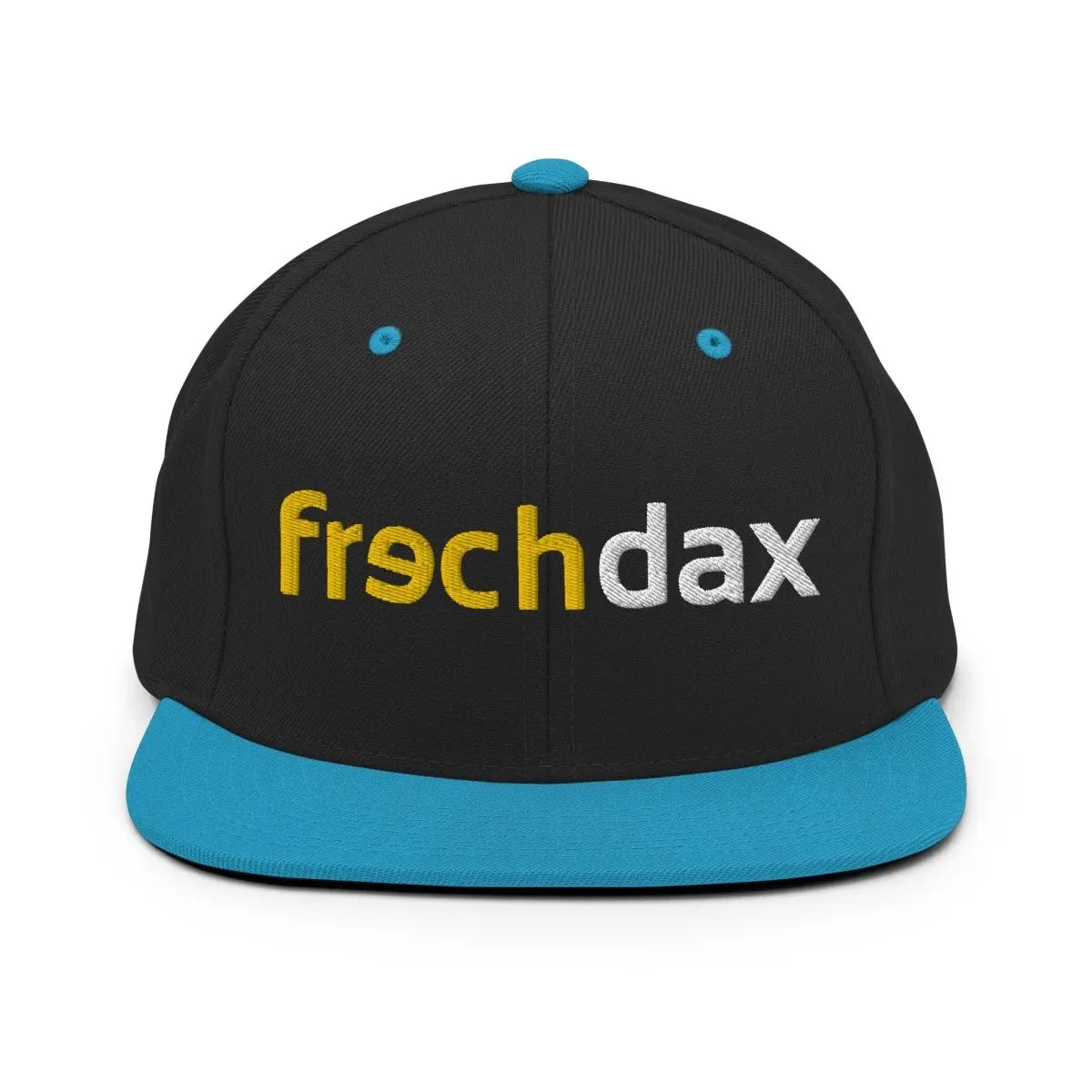 Frechdax | Merch | Snapback Cap Schwarz Blaugrün frechdax