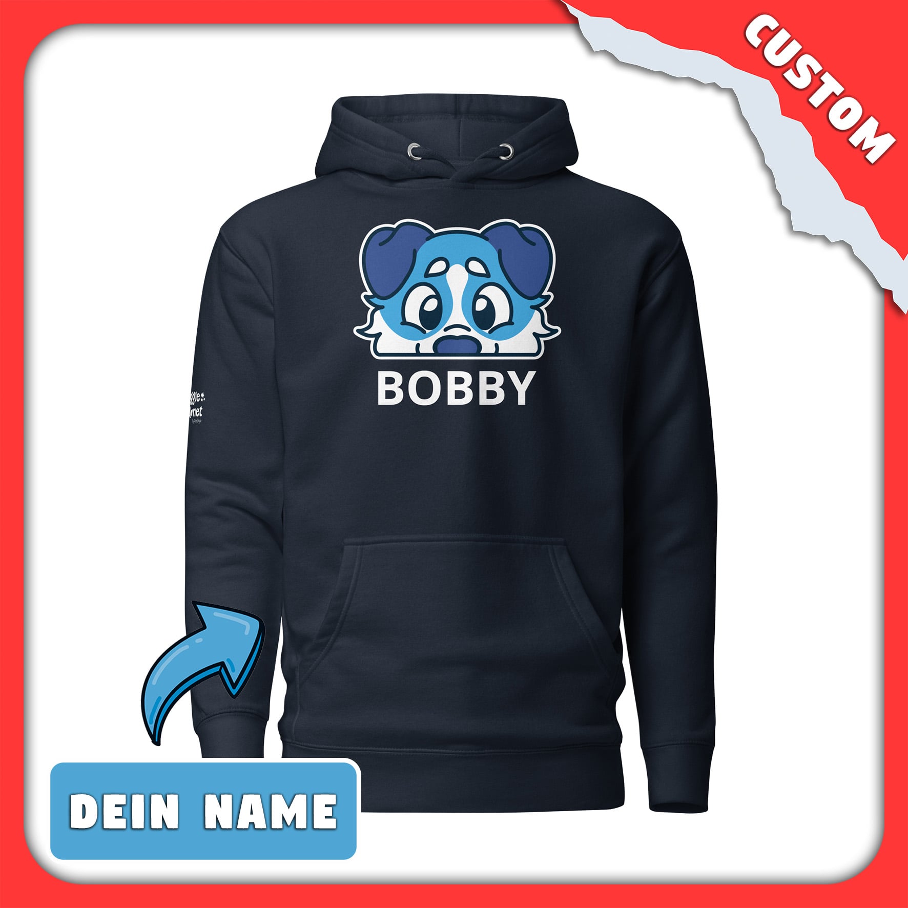 SnugglePlanet | PeekPuppy / Custom-Name | Hoodie