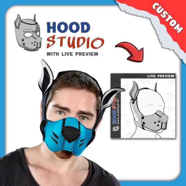Mr-S-Leather | Custom Neo K9 Halbmaske / Muzzle Kit | Hood-Studio Editor Mr-S-Leather