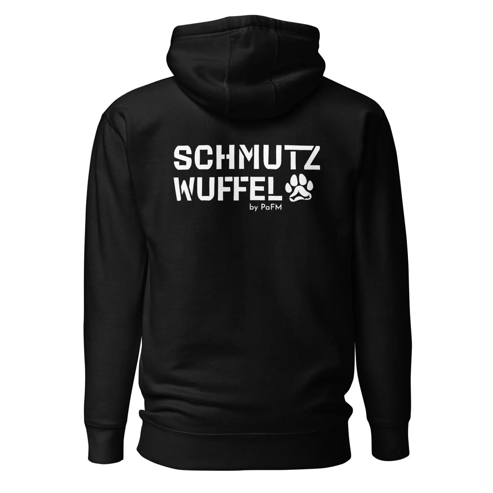 PaFM | Schmutzwuffel / Custom-Name | Hoodie schwarz