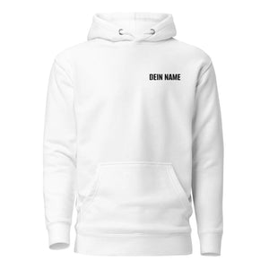 PaFM | Schmutzwuffel / Custom-Name | Hoodie weiß