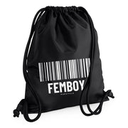 PupStyle | KinkCode FEMBOY | Premium GymBag Schwarz PupStyle