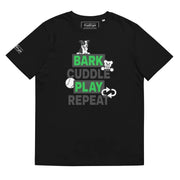 PupStyle | Bark Cuddle Play Repeat / Individual Color | T-Shirt Green PupStyle