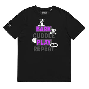 PupStyle | Bark Cuddle Play Repeat / Individual Color | T-Shirt Purple PupStyle
