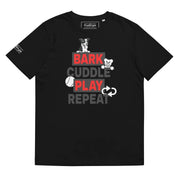 PupStyle | Bark Cuddle Play Repeat / Individual Color | T-Shirt Red PupStyle