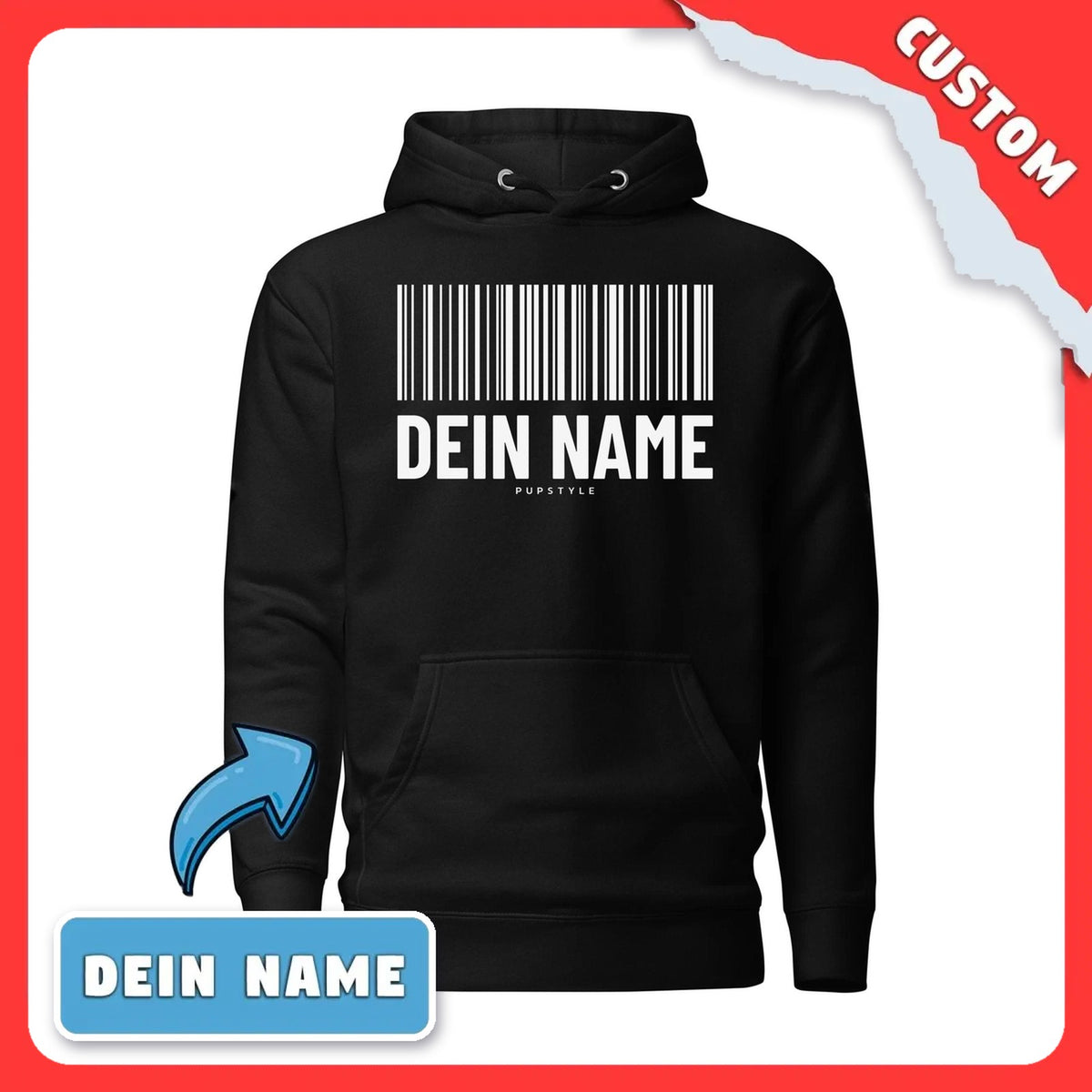 PupStyle | Custom-Name / KinkCode | Hoodie