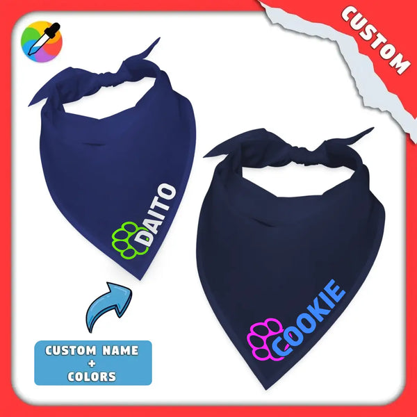 PupStyle | Custom-Name / NeonPaw | Premium Bandana