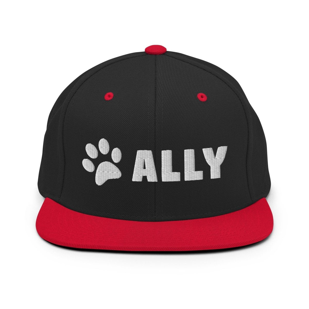 PupStyle | Custom-Name / Paws | Snapback Cap Red PupStyle