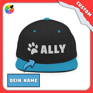 PupStyle | Custom-Name / Paws | Snapback Cap Blue PupStyle