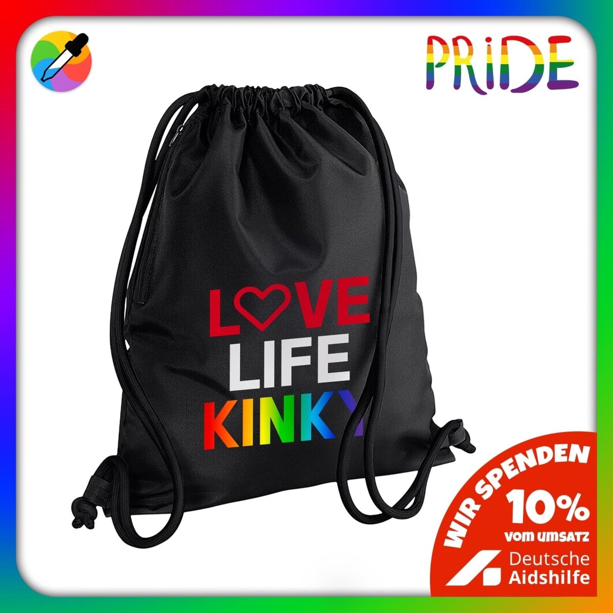 PupStyle | Love Life Kinky / Pride | Premium GymBag PupStyle