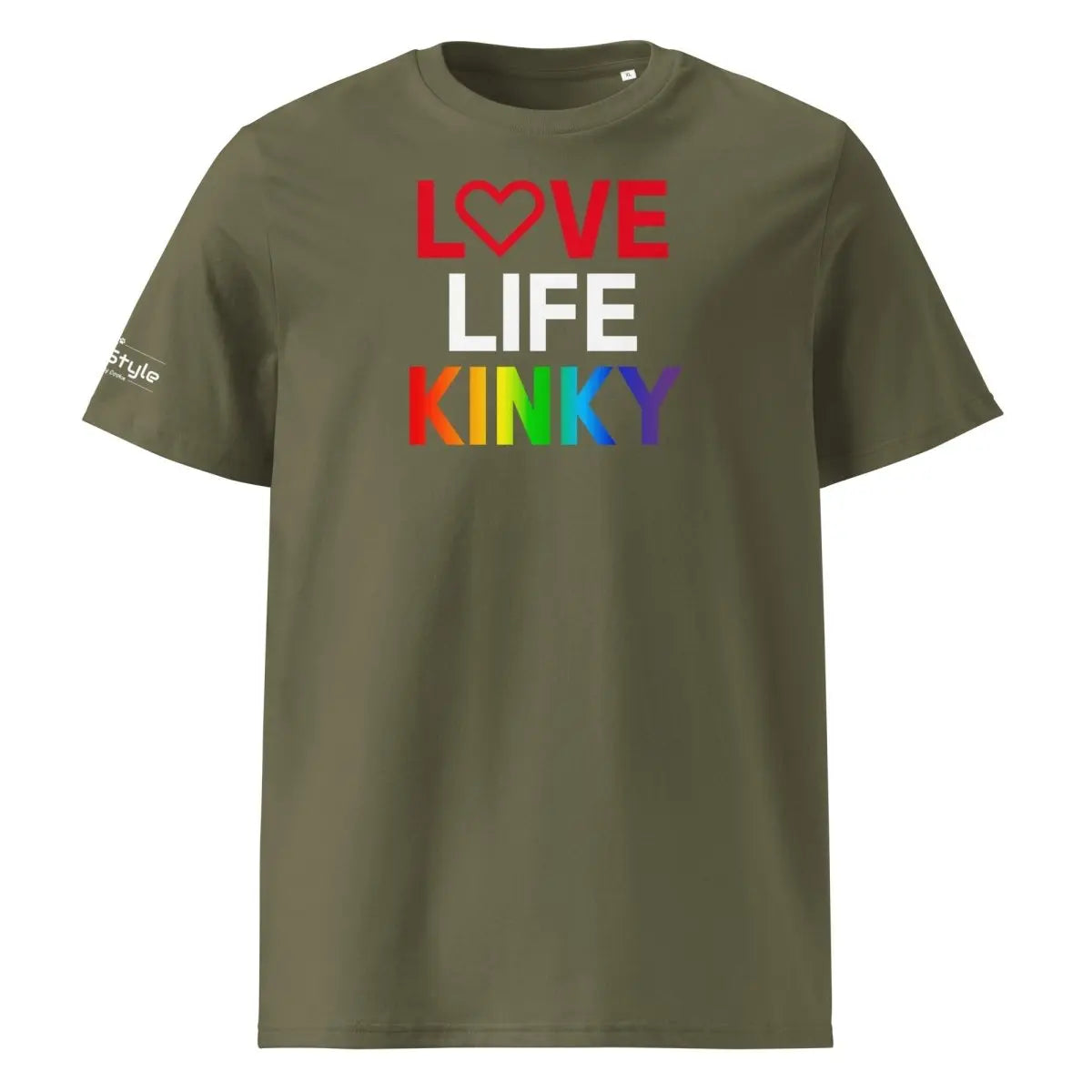 PupStyle | Love Life Kinky / Pride | T-Shirt Khaki PupStyle