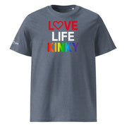 PupStyle | Love Life Kinky / Pride | T-Shirt Dark Heather Blue PupStyle