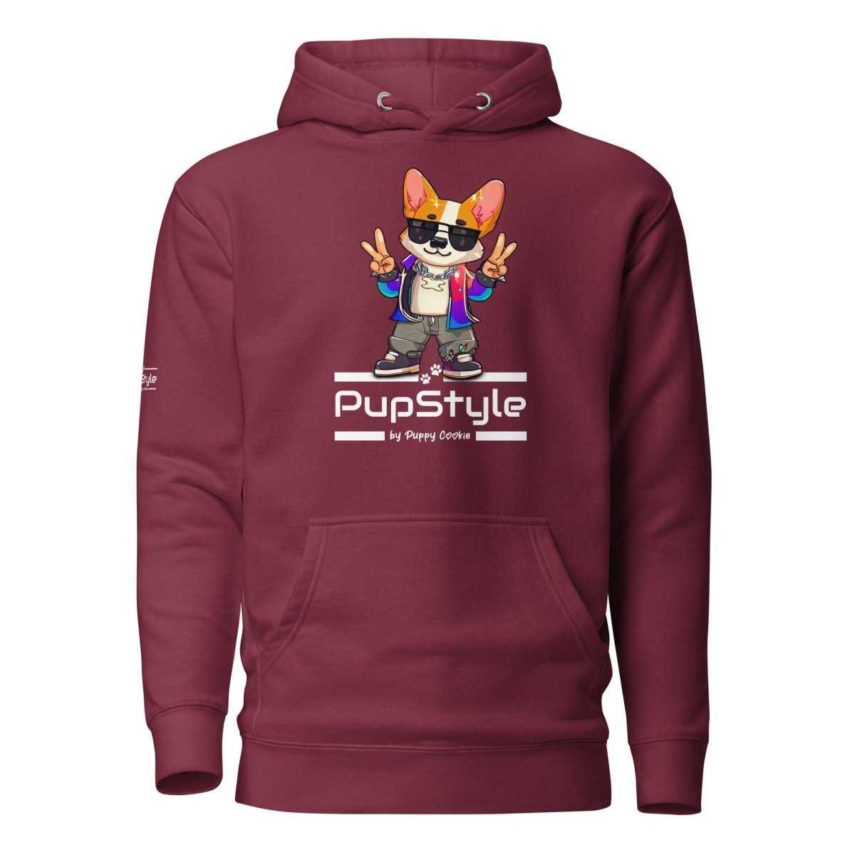 PupStyle | Merch | Hoodie Maroon PupStyle